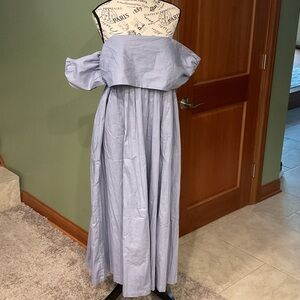 Free People Strapless Light Blue Dress, NWT, Size L